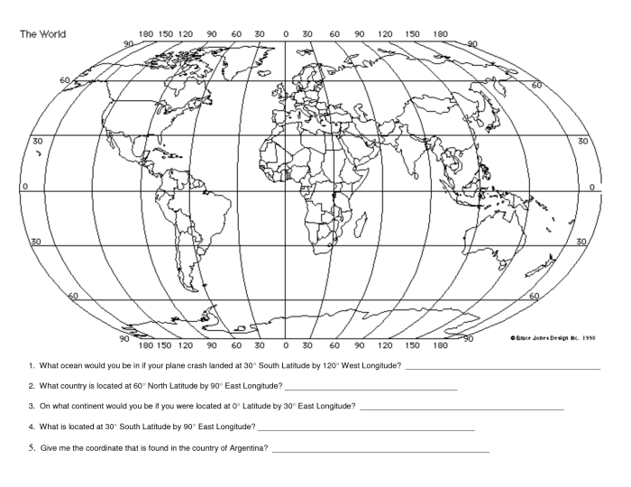 Geography skills activity 4 latitude and longitude answers